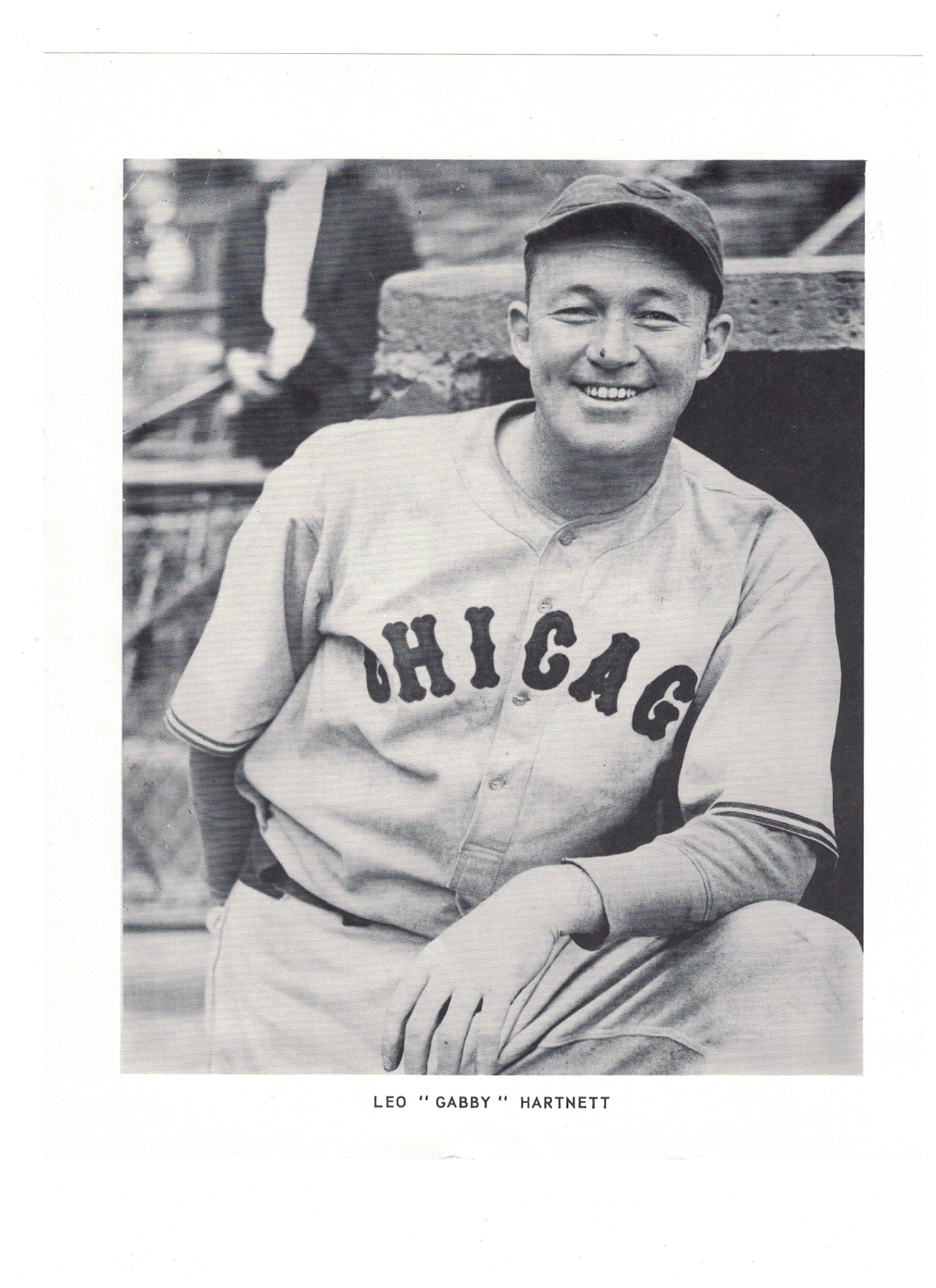 Gabby Hartnett Chicago Cubs Manny's Baseball Land 8x10 Paper Photo Poster painting JH