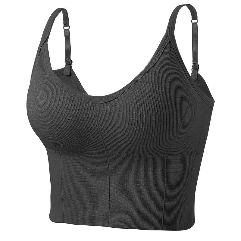 Fashion Tank Top for Women Underwear Female Bralette Sexy Crop tops Femme Camisole Push Up Tank Tops Girls Backless  Body Slim