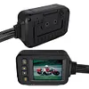 Motorcycle DVR HD 1080P Front Rear View Dash Cam IP65 Waterproof Parking Monitor