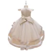 Kids Girl Cake Tutu Flower Dress Children Party Wedding Formal Dress 3-12T - honeylives