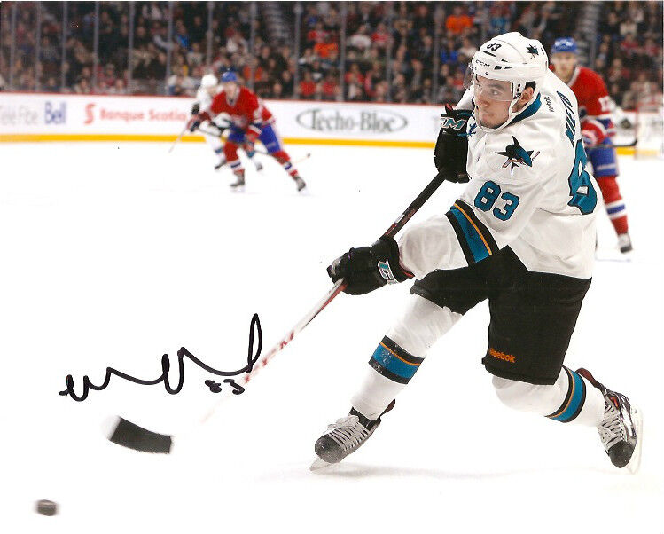 San Jose Sharks Matthew Nieto Signed Autographed 8x10 Photo Poster painting COA