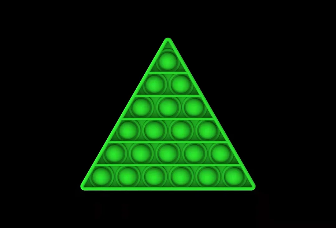 Push Pop Bubble Sensory Fidget Toy---Triangle