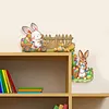 uk.everydayedeals 2Pcs Diamond Painting Door Corner Sign - Easter Bunny