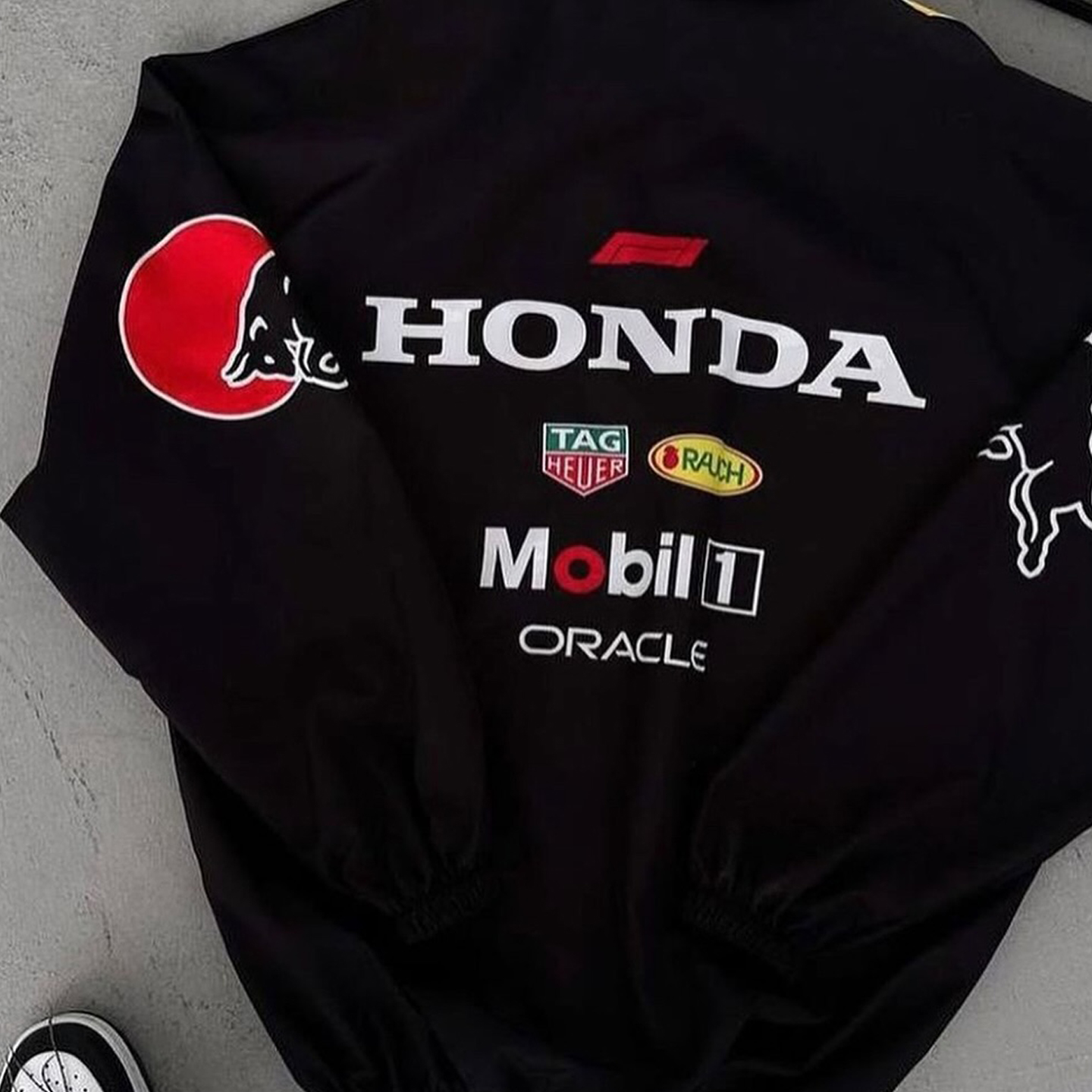 Unisex Classic Team Logo Retro Racing Jacket