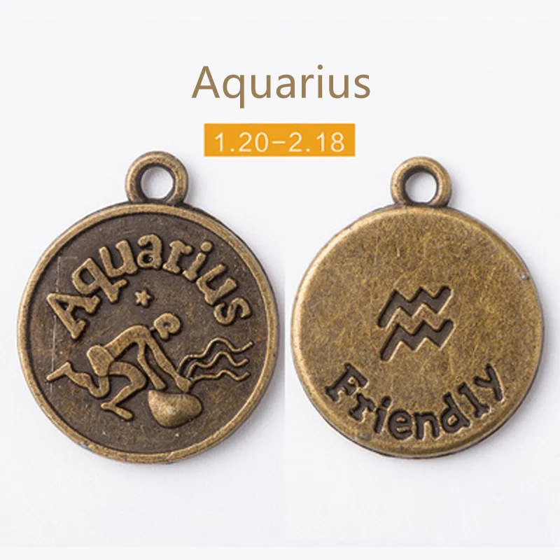 Travel Notebook Hand Book Twelve Constellation Ornaments Travel Notebook Metal Pendant DIY Hand Book Accessories Pendant