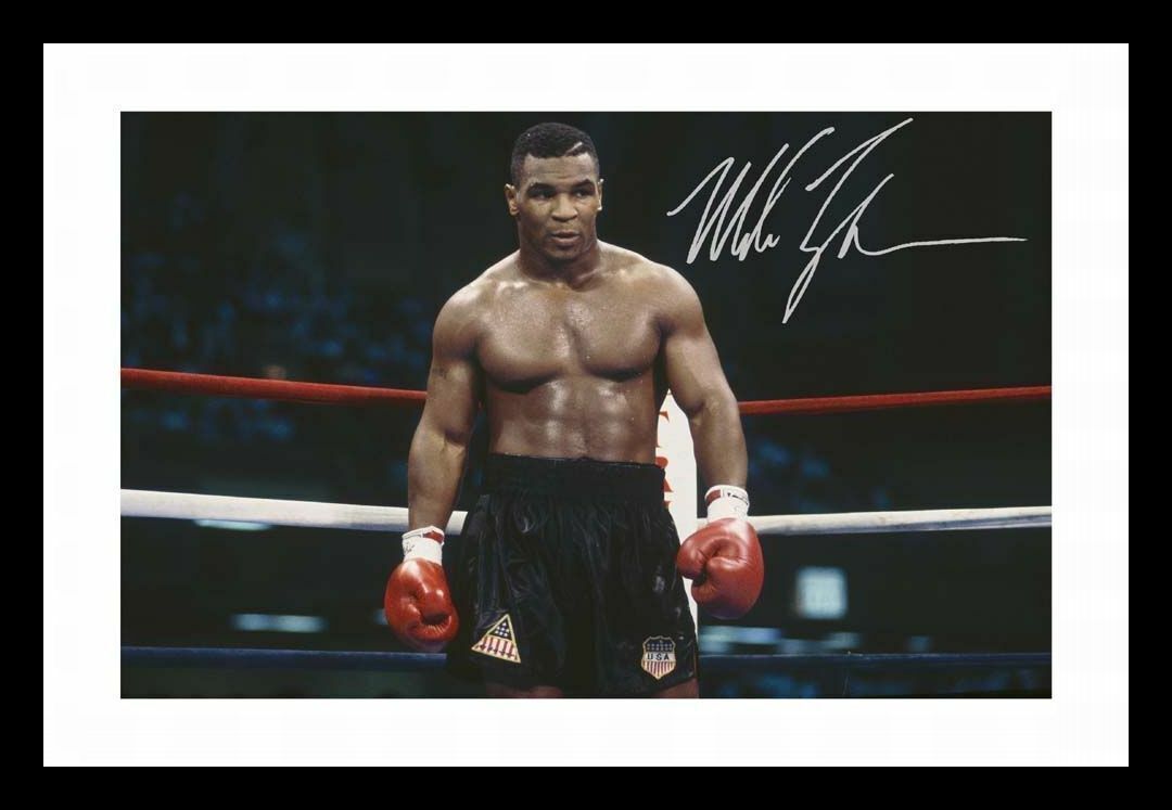 Mike Tyson Autograph Signed & Framed Photo Poster painting 3