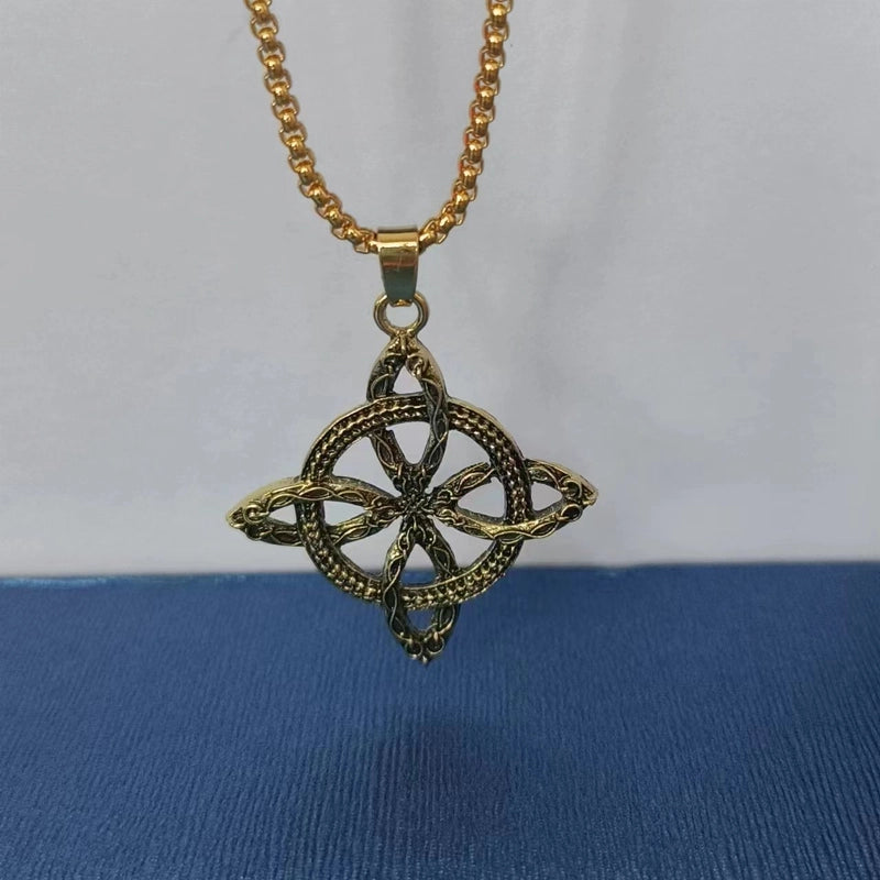 Casual Hip-hop Geometric Alloy Titanium Steel Plating Unisex Charms Necklace