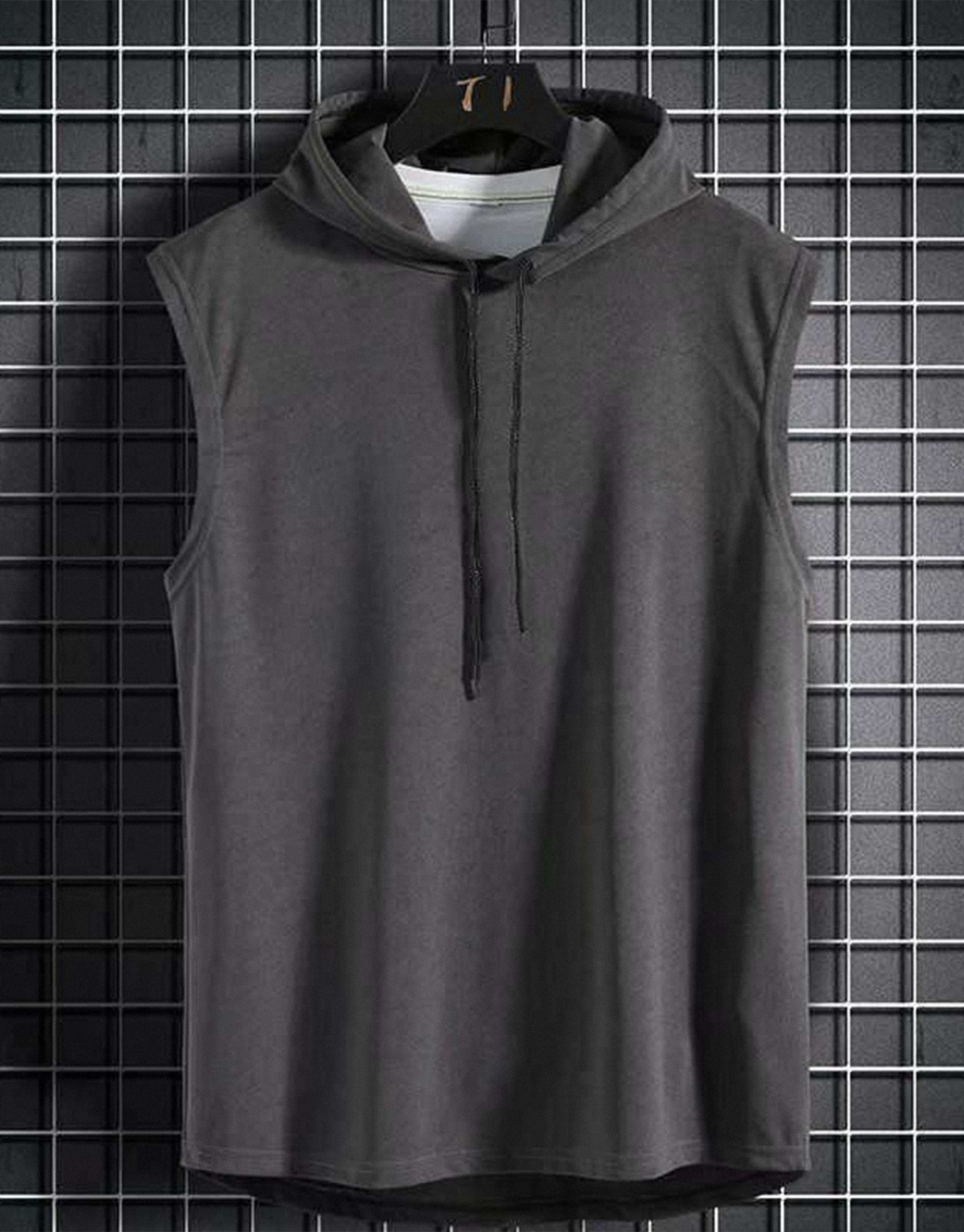 Sleeveless Sweat-absorbing Hooded Sports Hip-hop T-shirt / TECHWEAR CLUB / Techwear