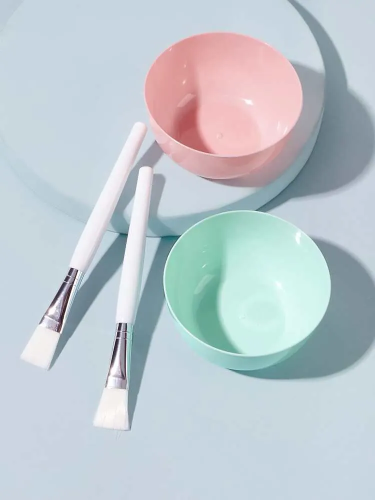 2pcs Random Color Facial Sheet Bowl Set