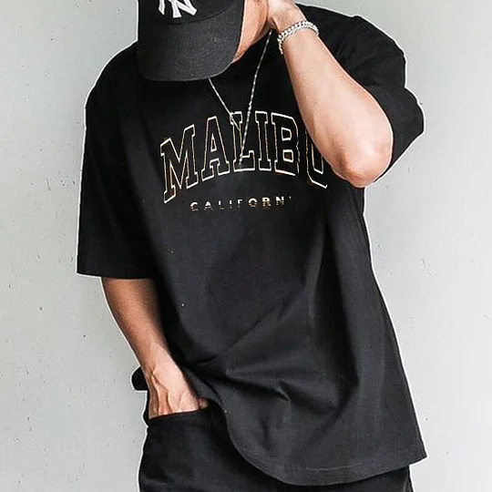 Men's Vintage Oversized Print T-Shirt