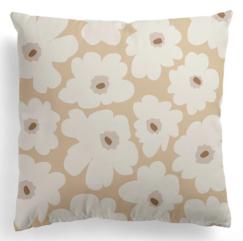 INS Nordic Black And White Abstract Geometric Cushion Cover Velvet Throw Pillowcase Bed Sofa Car Modern Home Decor Pillow Covers