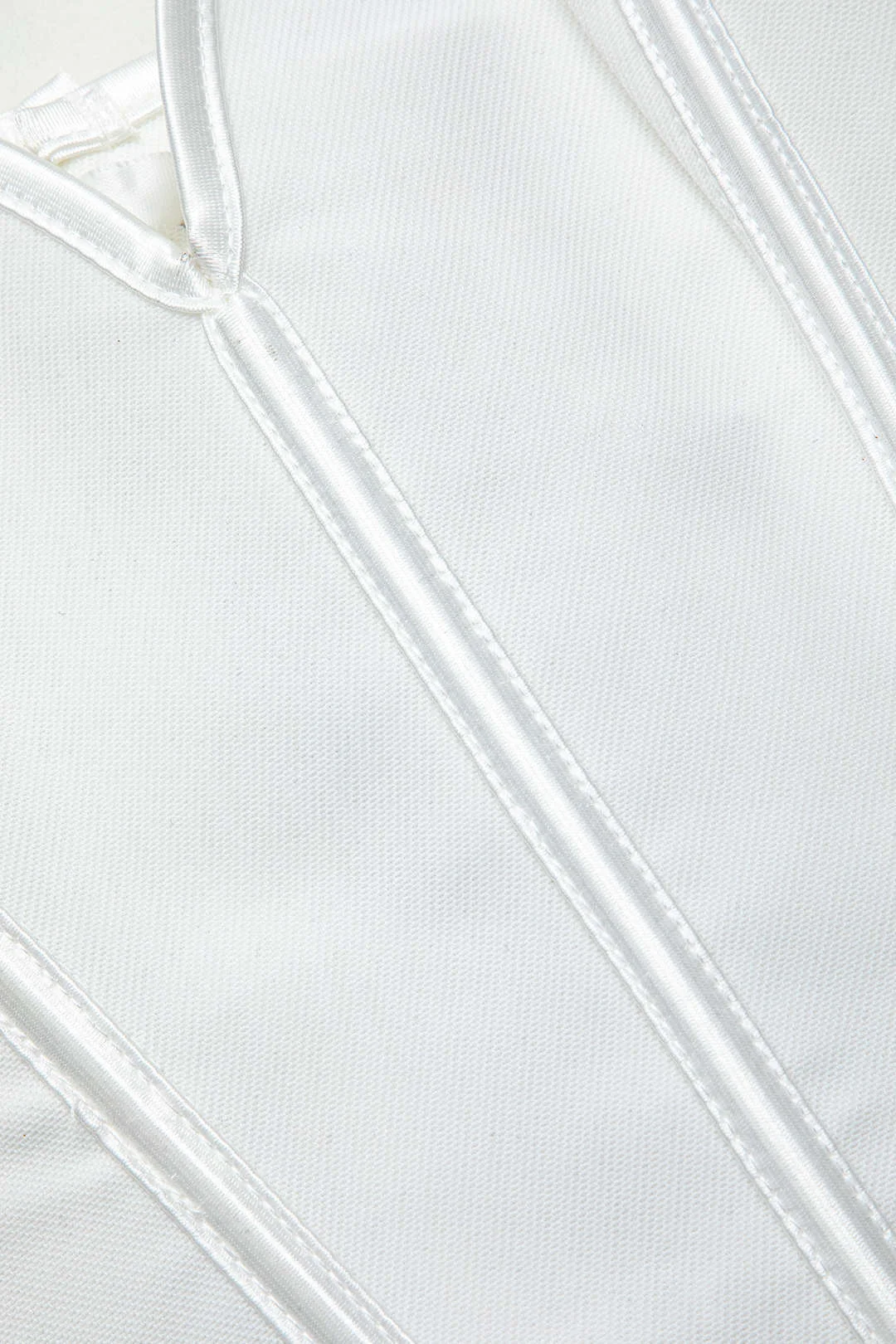 Brownm V Hem Tie Back Corset Top