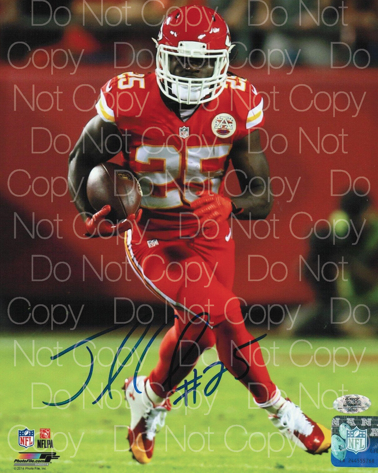 Jamaal Charles signed Kansas City Chiefs 8X10 Photo Poster painting picture poster autograph RP