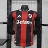 Joyfball 2025/2026 Player Version long sleeves River Plate Away Football Jersey 1:1 Thai Quality（The player version jersey is a bit tight, please pay attention to the size selection）