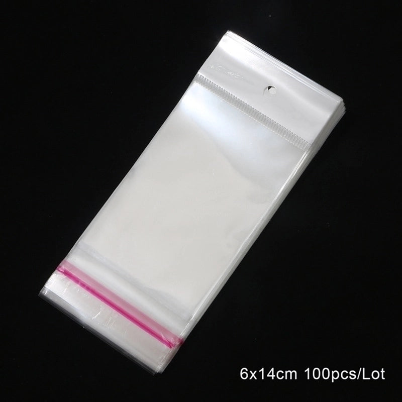Minimalist Commute Solid Color Plastic Jewelry Packaging Bags