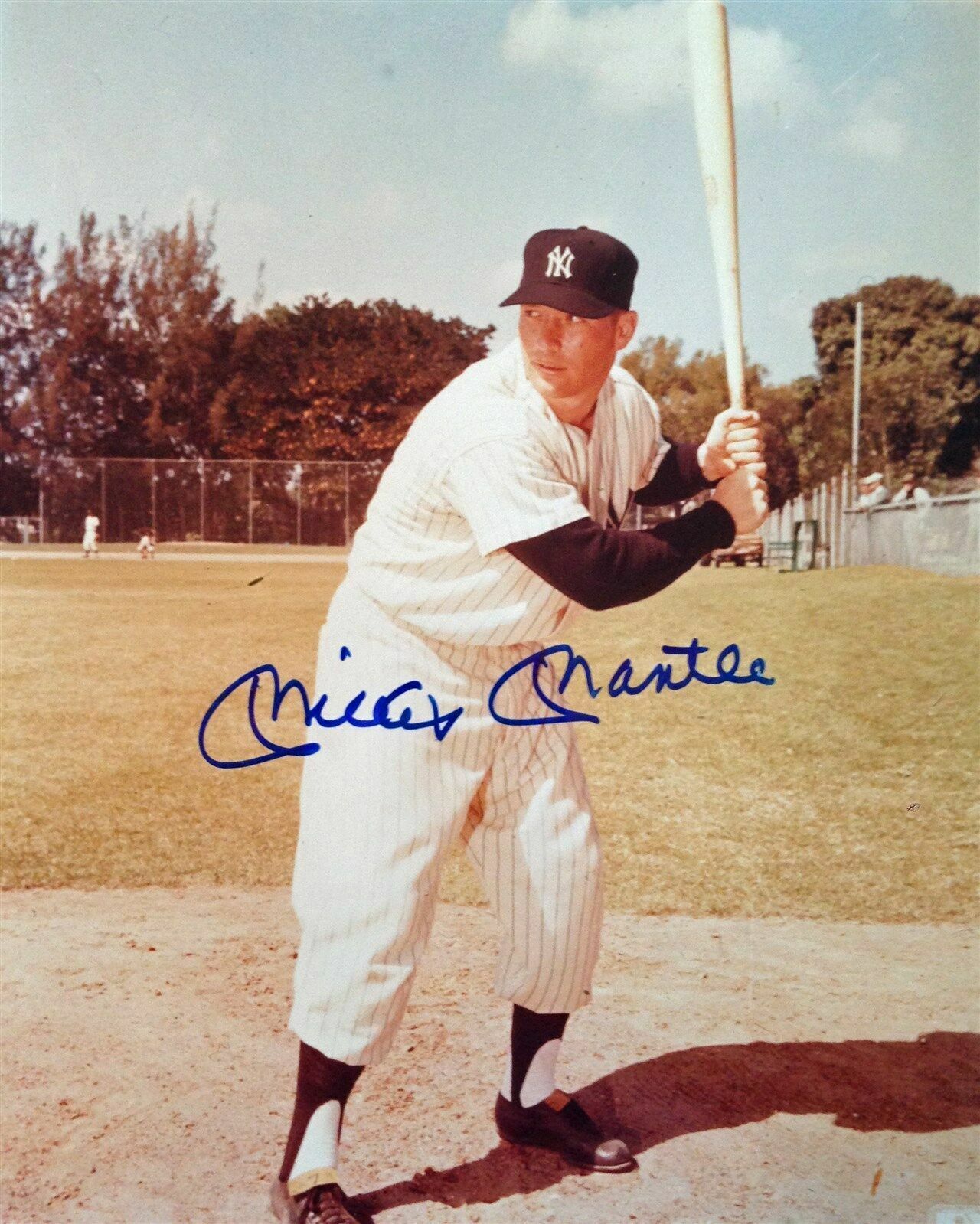 Mickey Mantle Autographed Signed 8x10 Photo Poster painting ( HOF Yankees ) REPRINT