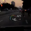 Universal Car HUD On-BD GPS Head Up Display with Speed RMP Water Temperature Overspeed Alarm Digital Speedometer Works for Most Cars