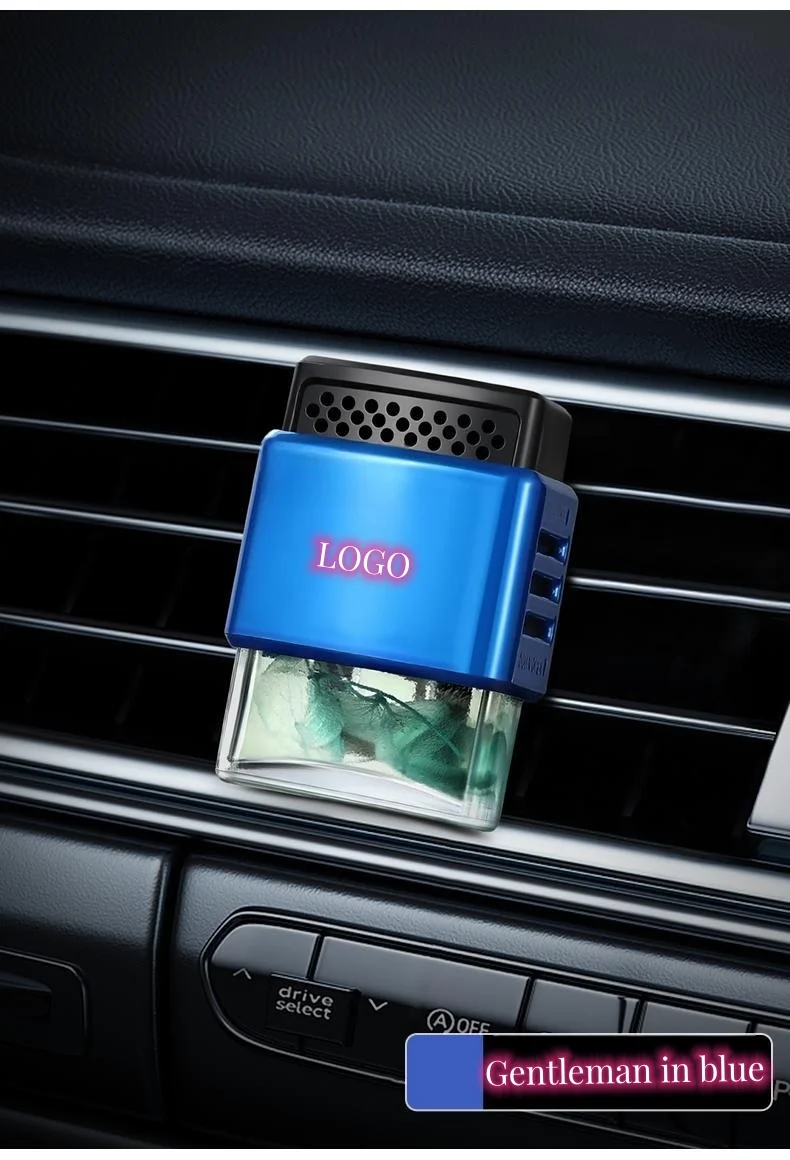 Vehicle-mounted car logo air outlet plant essential oil aromatherapy device