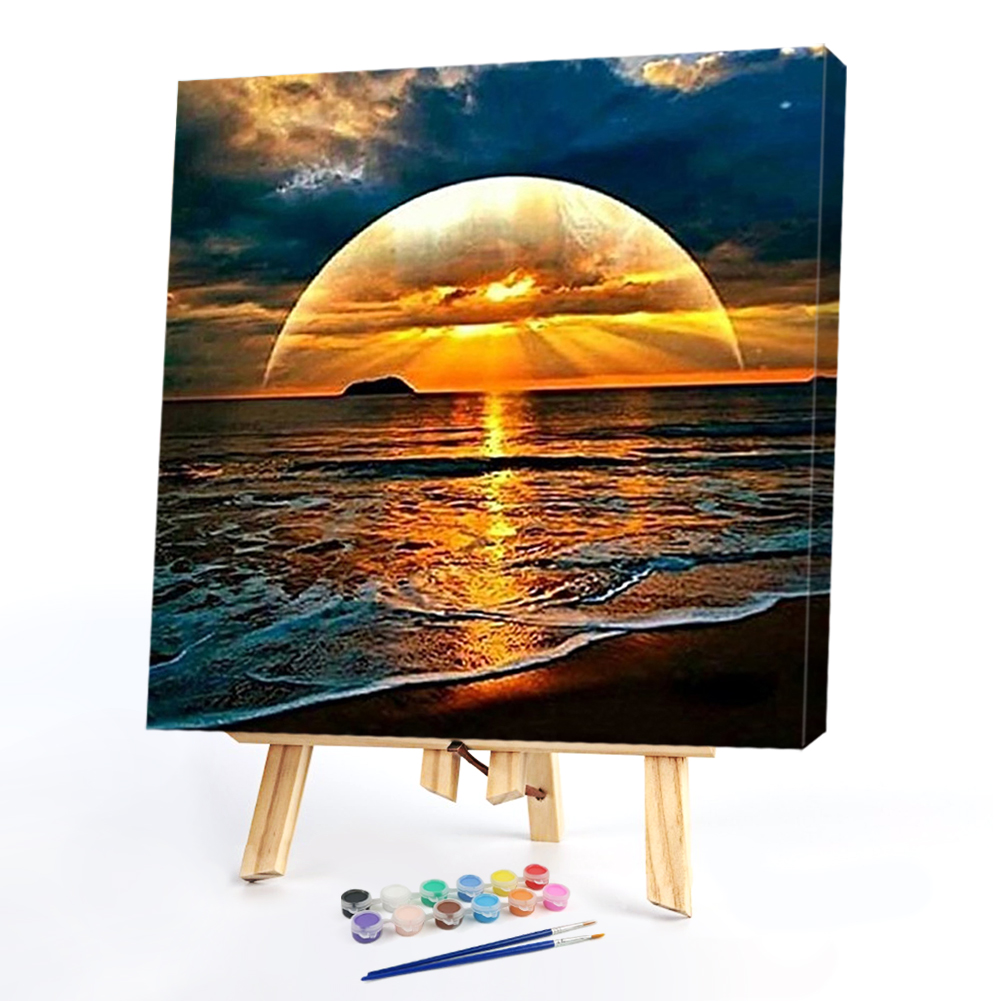 

40*40CM - Paint By Numbers - Sea Scenery, 501 Original