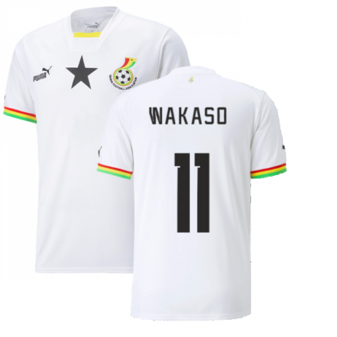 Maillot Ghana Mubarak Wakaso 11 Domicile Coupe du monde 2022