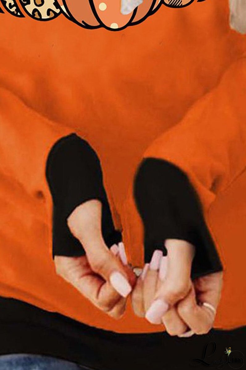 Women's Pumpkin Turtleneck Hoodie