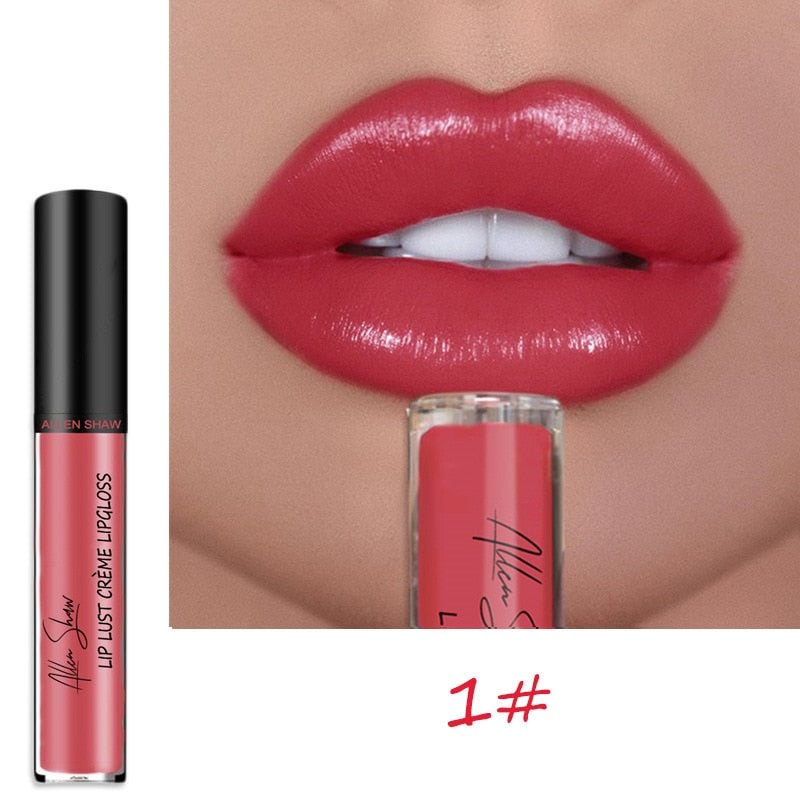 12 Color Cream Texture Lipstick Waterproof.