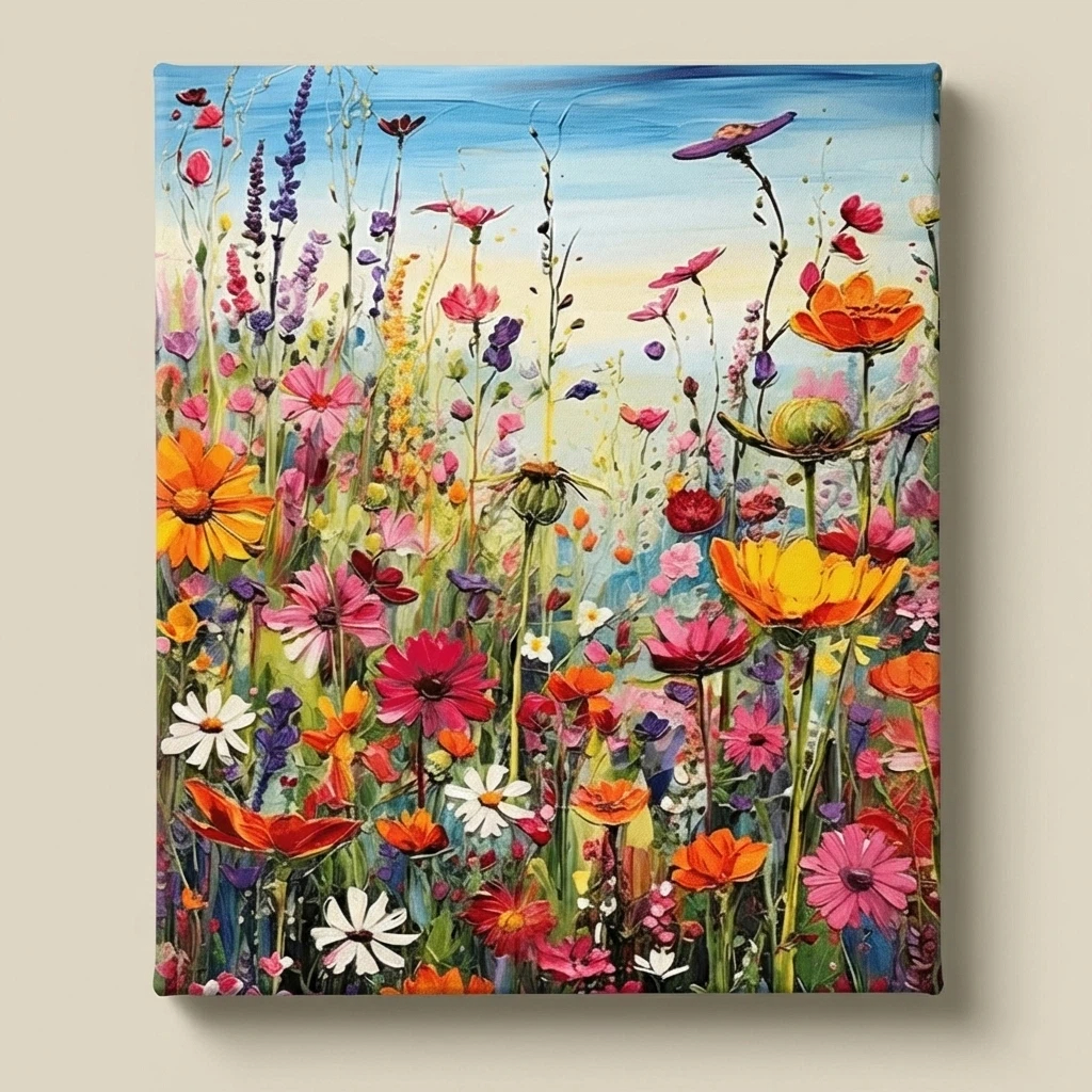 Wildflowers - Paint by Numbers-30*40cm/40*50cm
