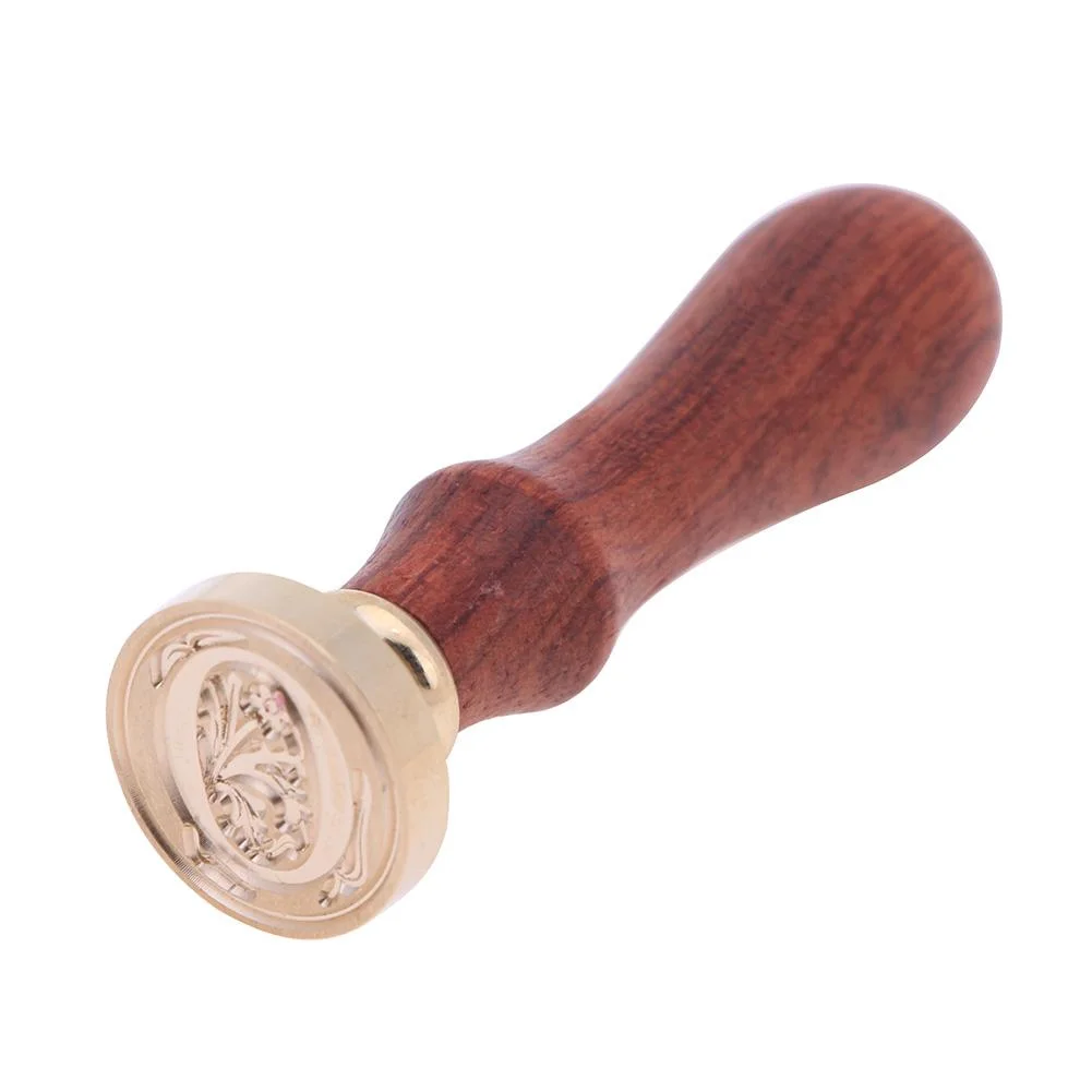 European Letter Wax Paint Seal Vintage Envelope Sealing Copper Head Stamp