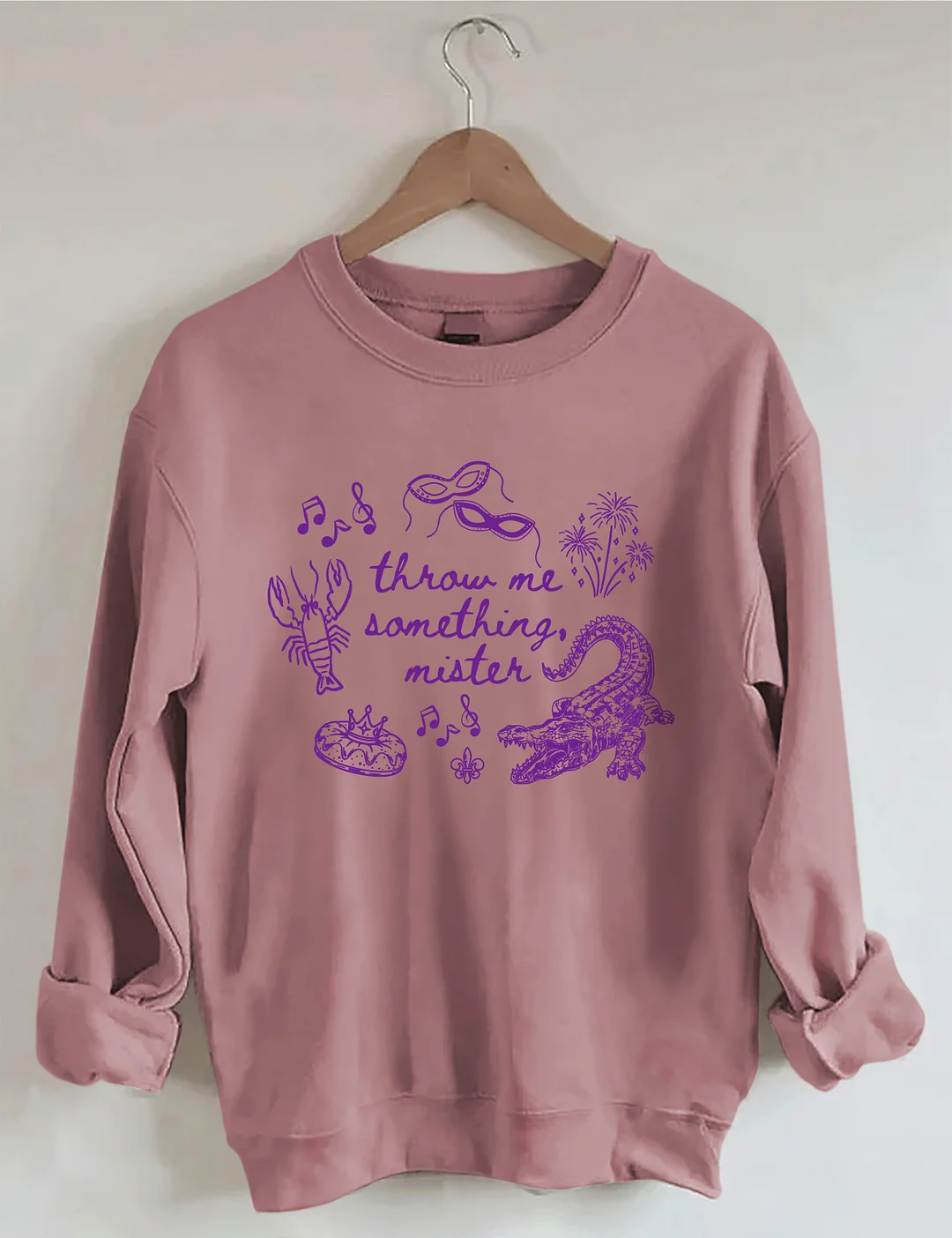 Throw me Mardi Gras Sweatshirt