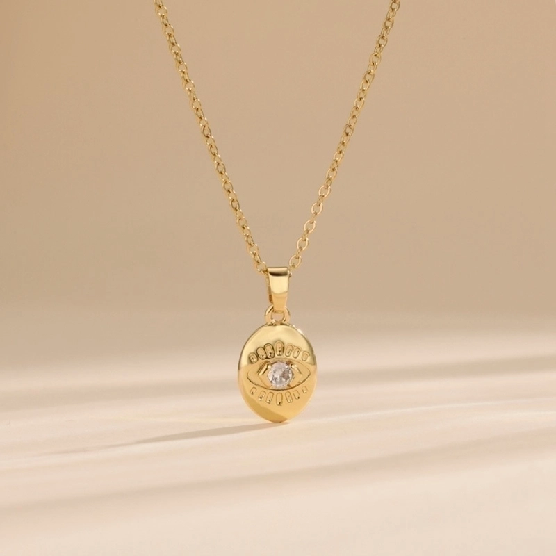 316L Stainless Steel  Copper Gold Plated Minimalist Classic Style Plating Constellation Pendant Necklace