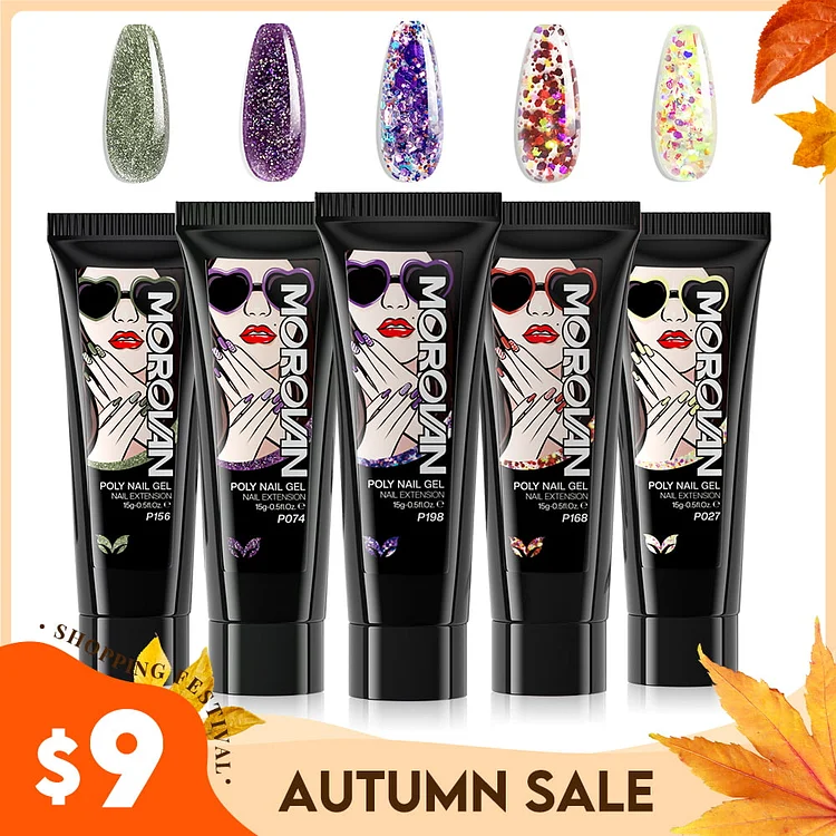 Stage Star - 5 Colors 15ml Poly Nail Gel Set