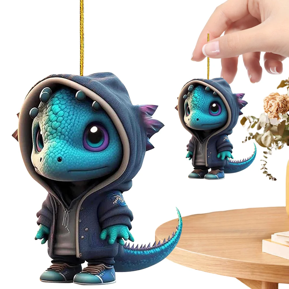 Christmas Dragon Tree Pendant Novelty Cute Acrylic Party Favors (F)