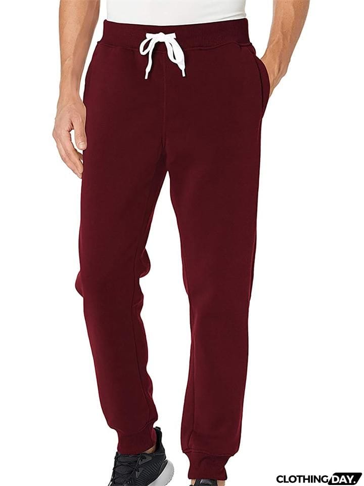 Men's Comfy Casual Daily Wear Sporty Fastening Pants