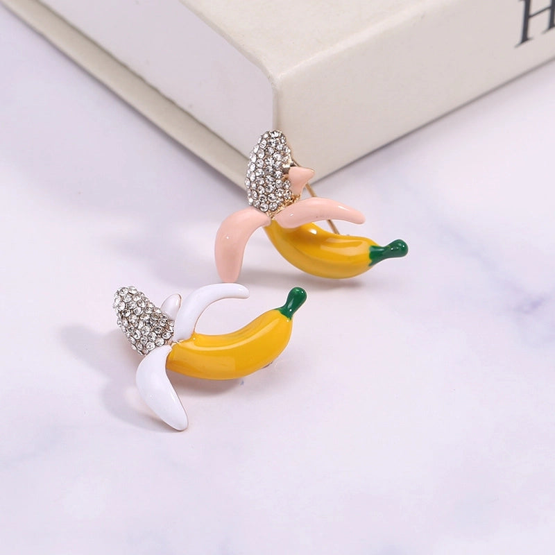 Cute Modern Style Pin Banana Alloy Women’s Brooches