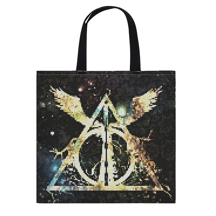 Shopper Bag - Deathly Hallows 11CT Stamped Cross Stitch 40*40CM