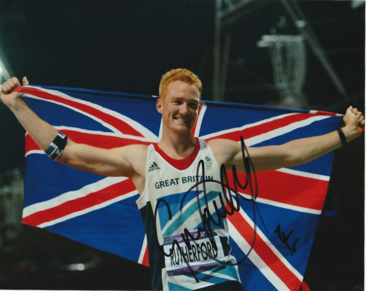 Greg Rutherford Great Britain Long Jump Autographed Signed 8x10 Photo Poster painting COA