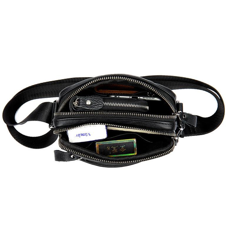 Mens Hipster Messenger Bags Plain Casual Leather Shoulder Bags