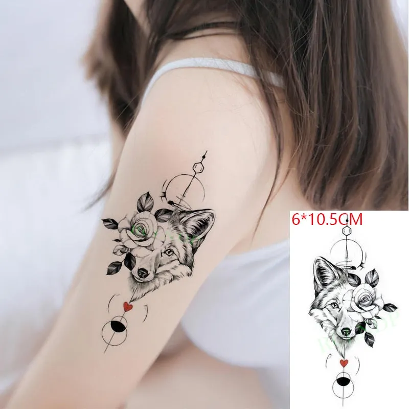 Waterproof Temporary Tattoo Sticker Black Snake Small Animal Fake Tatto Flash Tatoo Hand Leg Arm Back for Kid Men Women Kids
