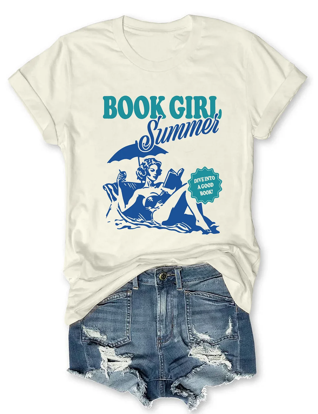 Book Girl Summer T-Shirt
