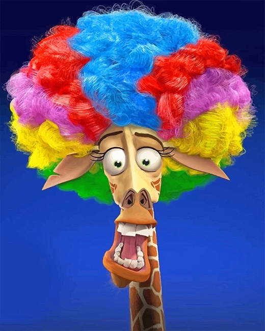 

Giraffe Colorful Hair – Paint By Numbers - 40*50CM, 501 Original