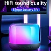 BTS02 RGB Bluetooth Speaker Portable Mini Speaker Glazed Luminous Speaker Outdoor Player
