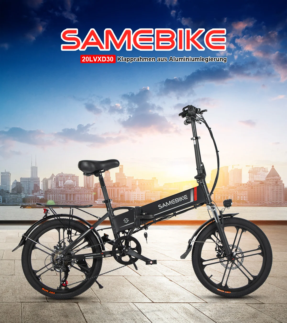 Samebike 20LVXD30-II Faltbares elektrisches Fahrrad