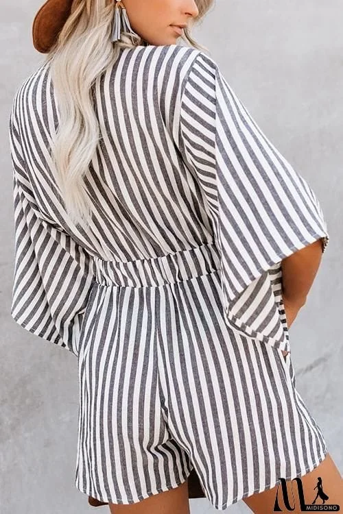 MidiSono - Print Bat Knot Romper