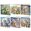 6pcs DIY Diamond Painting Grußkarte Set für Urlaub Segen Weihnachtsgeschenk