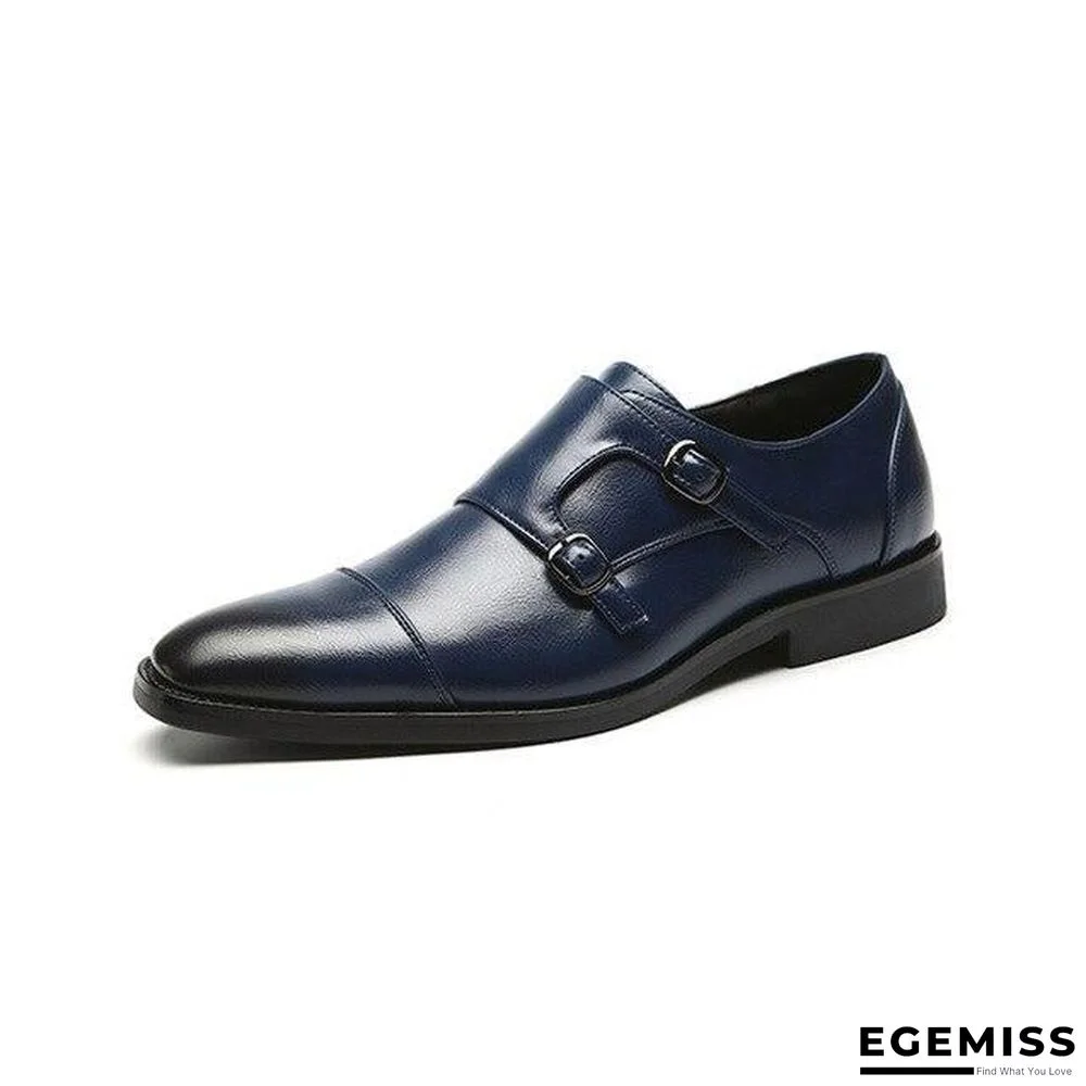Men Pointed Toe Genuine Leather Party Luxury Wedding Formal Flats Shoes | EGEMISS