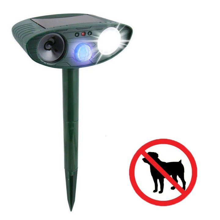 Dog Outdoor Ultrasonic Repeller - Solar Powered