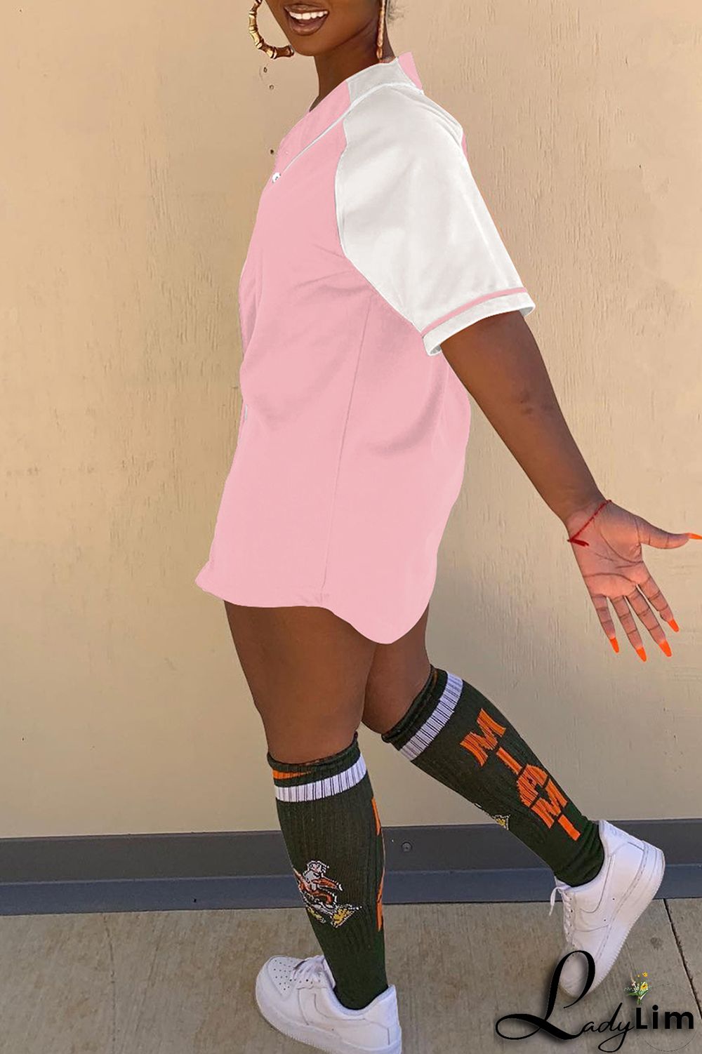 Black Fashion Casual Solid Split Joint V Neck Tops