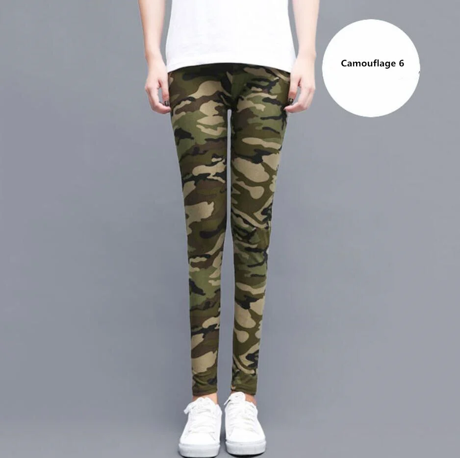 Women Fashion Camouflage Leggings Sexy Print Femme Push Up Pants Casual Camo Sport Workout Fitness Legging