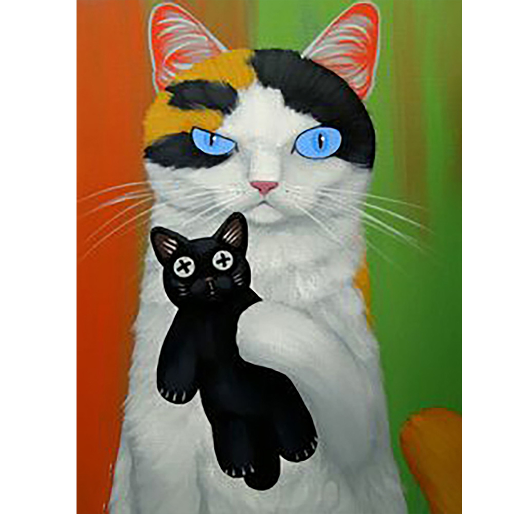 

Cat - Round Drill Diamond Painting - 30*40CM, 501 Original