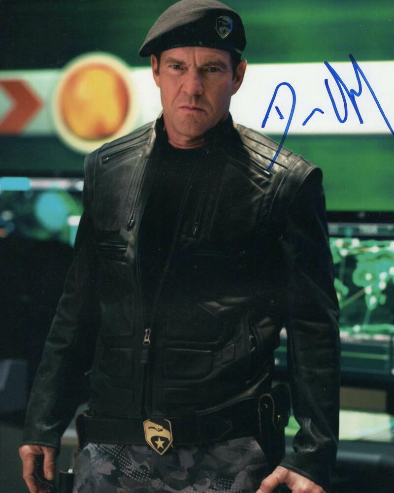 DENNIS QUAID SIGNED AUTOGRAPH 8x10 Photo Poster painting - GI JOE: THE RISE OF COBRA, THE ROOKIE